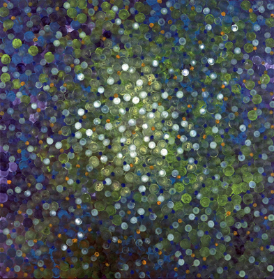 Eva Lorenzo, 'Soap Bubbles Green on Violet'